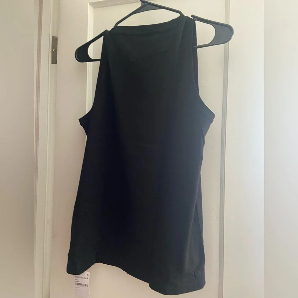 Madewell Black V-Neck Tank Top - Picture 3 of 4